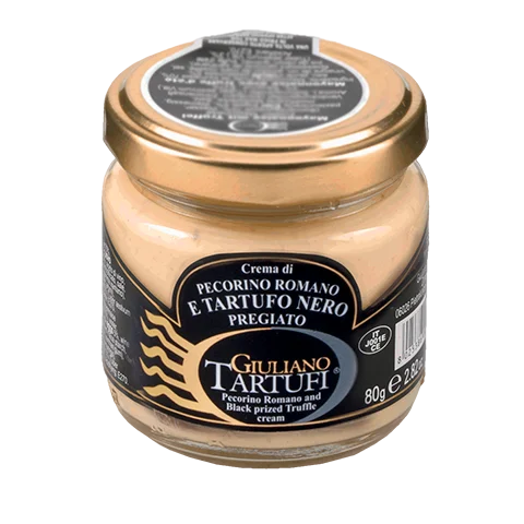 GIULIANO TARTUFI Crema de Pecorino Romano cu Trufe Negre Prețioase